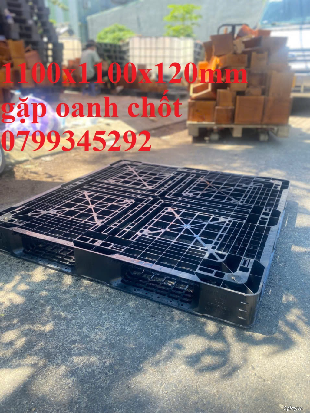 Thanh Lý Pallet Nhựa 1100x1100x120mm – SALE Giá Sập – Quảng Ngãi Quảng Nam – 0799345292