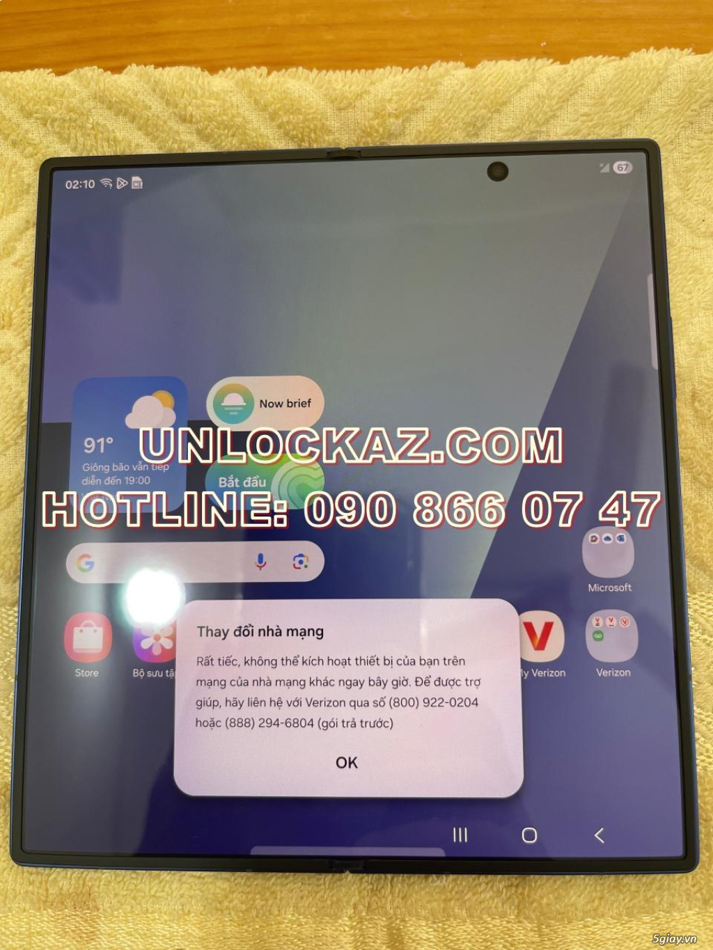Unlock Samsung Galaxy Z Fold 7, Z Flip 7 lấy liền