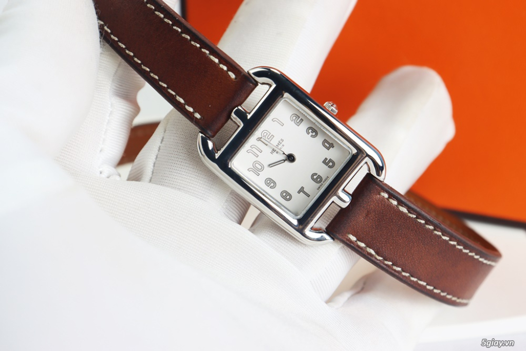 Đồng Hồ Nữ : Hermes Cape Cod Small CC1.210 - Dây da Fullbox... - 7