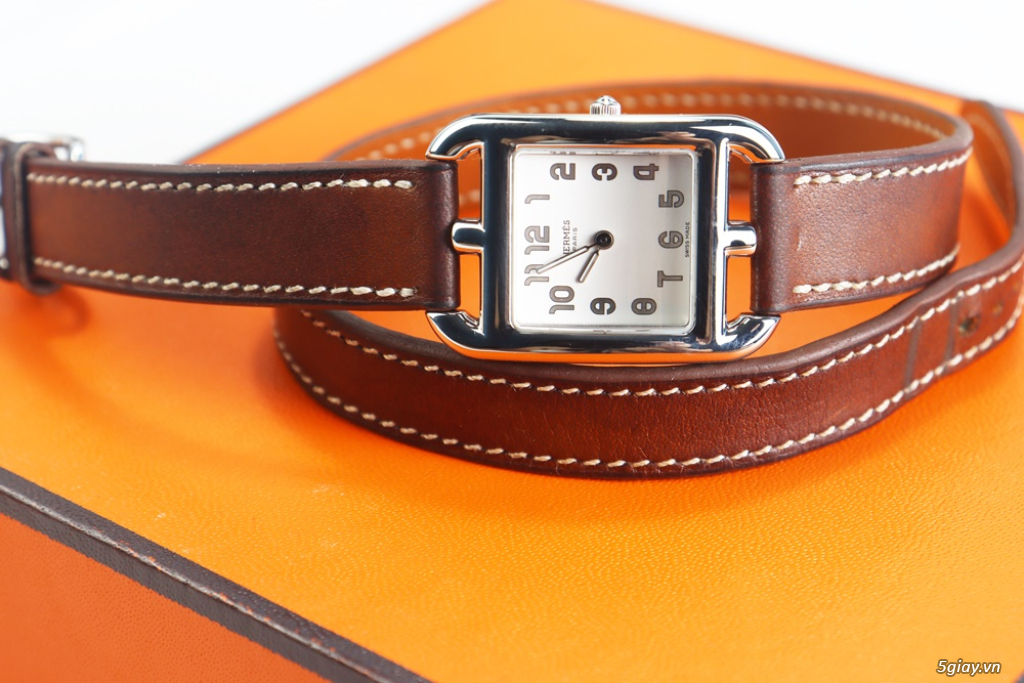 Đồng Hồ Nữ : Hermes Cape Cod Small CC1.210 - Dây da Fullbox... - 4