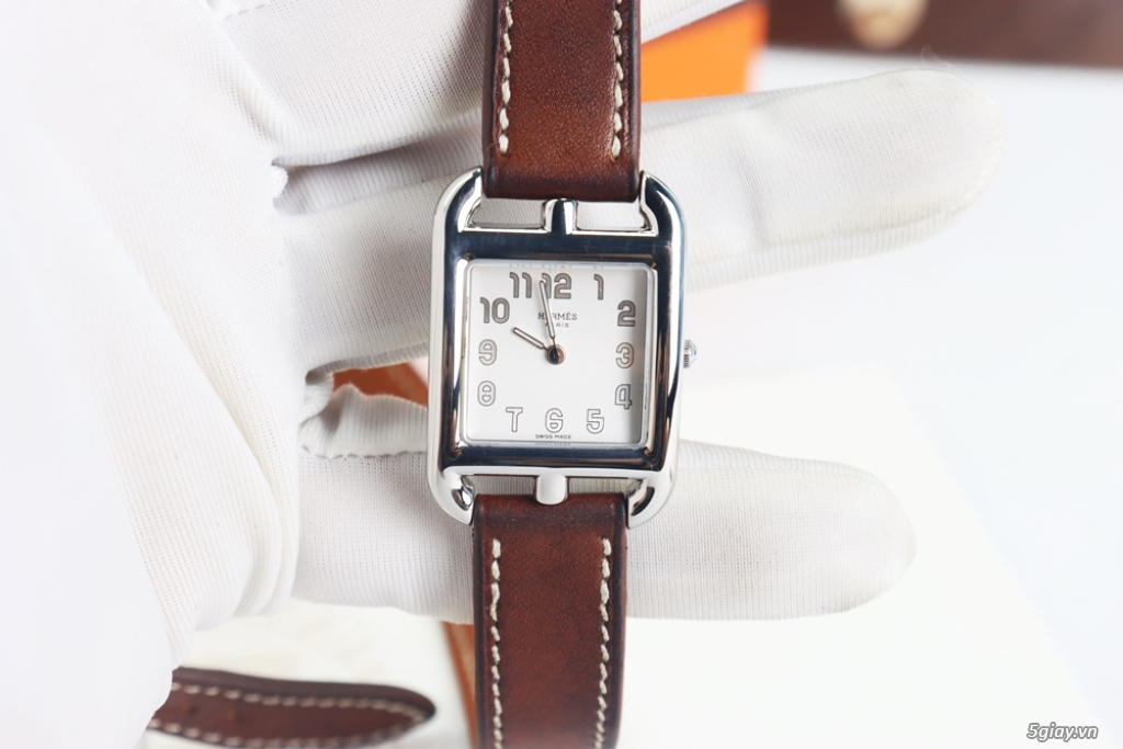 Đồng Hồ Nữ : Hermes Cape Cod Small CC1.210 - Dây da Fullbox... - 6