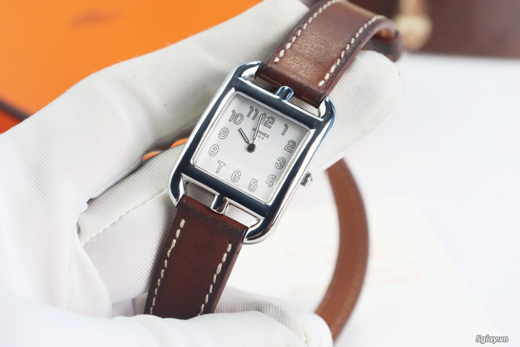 Đồng Hồ Nữ : Hermes Cape Cod Small CC1.210 - Dây da Fullbox... - 10