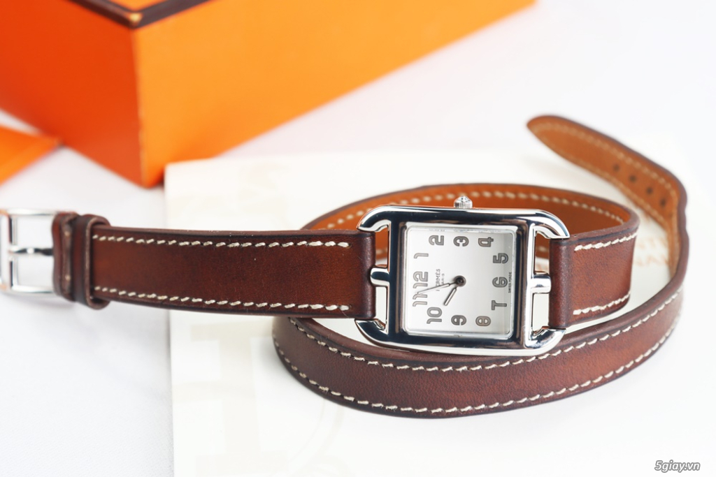 Đồng Hồ Nữ : Hermes Cape Cod Small CC1.210 - Dây da Fullbox... - 8