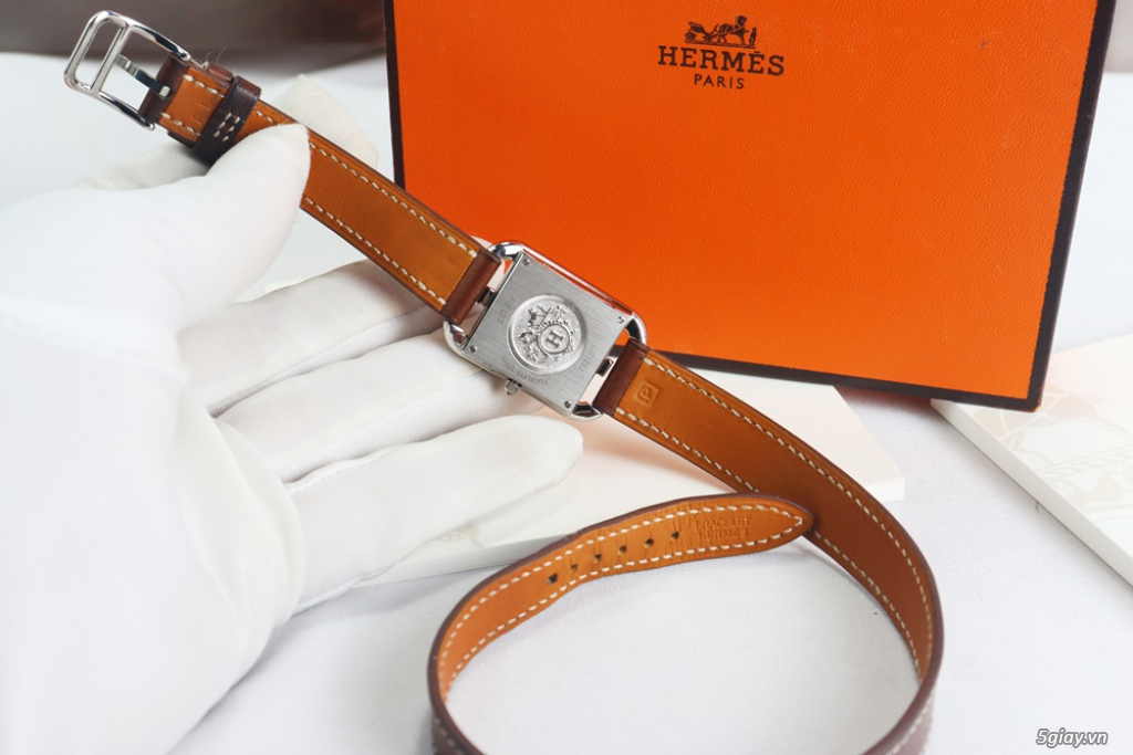 Đồng Hồ Nữ : Hermes Cape Cod Small CC1.210 - Dây da Fullbox... - 5