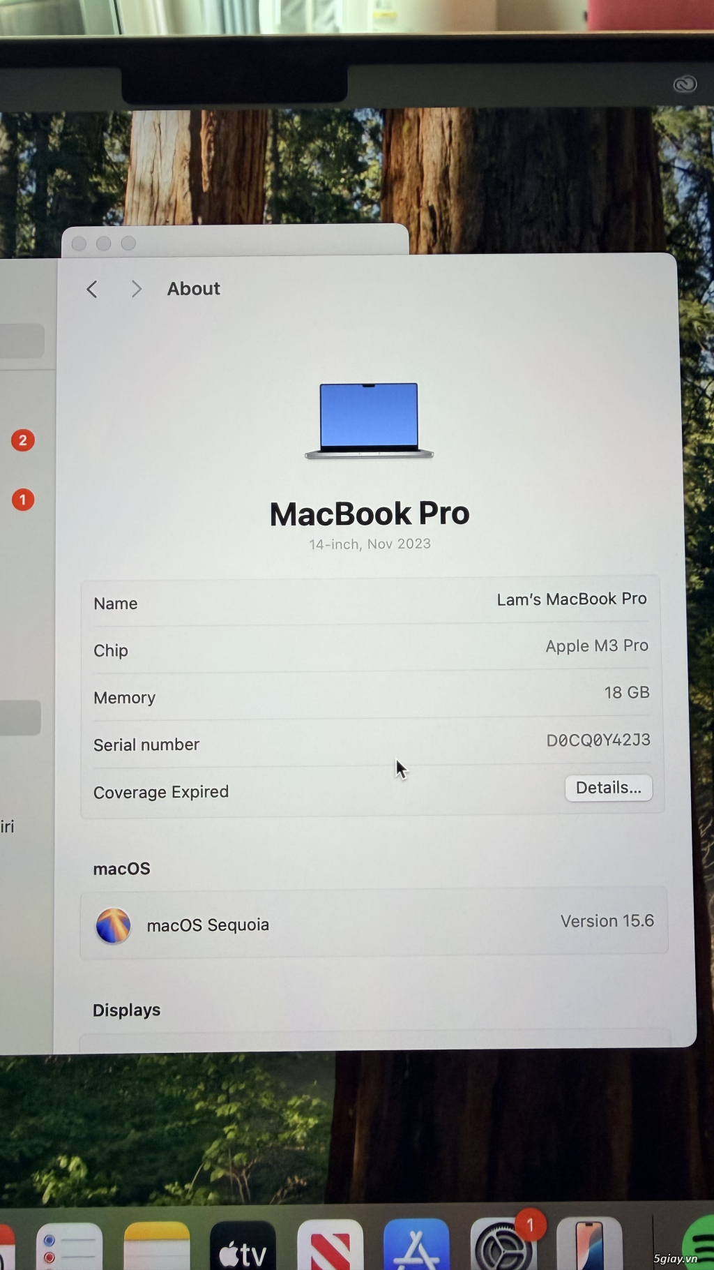 Macbook Pro 14 inch M3 Pro 18/512 kèm Magic Mouse