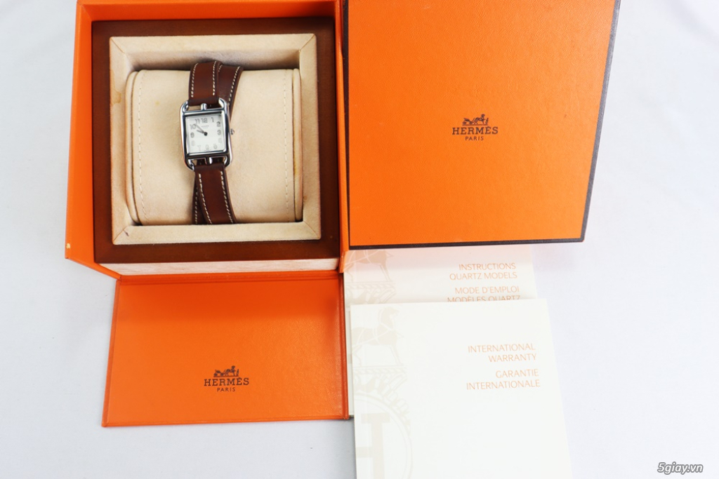 Đồng Hồ Nữ : Hermes Cape Cod Small CC1.210 - Dây da Fullbox... - 11