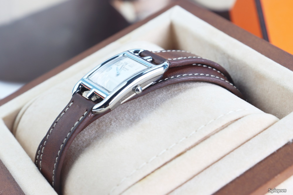 Đồng Hồ Nữ : Hermes Cape Cod Small CC1.210 - Dây da Fullbox... - 13
