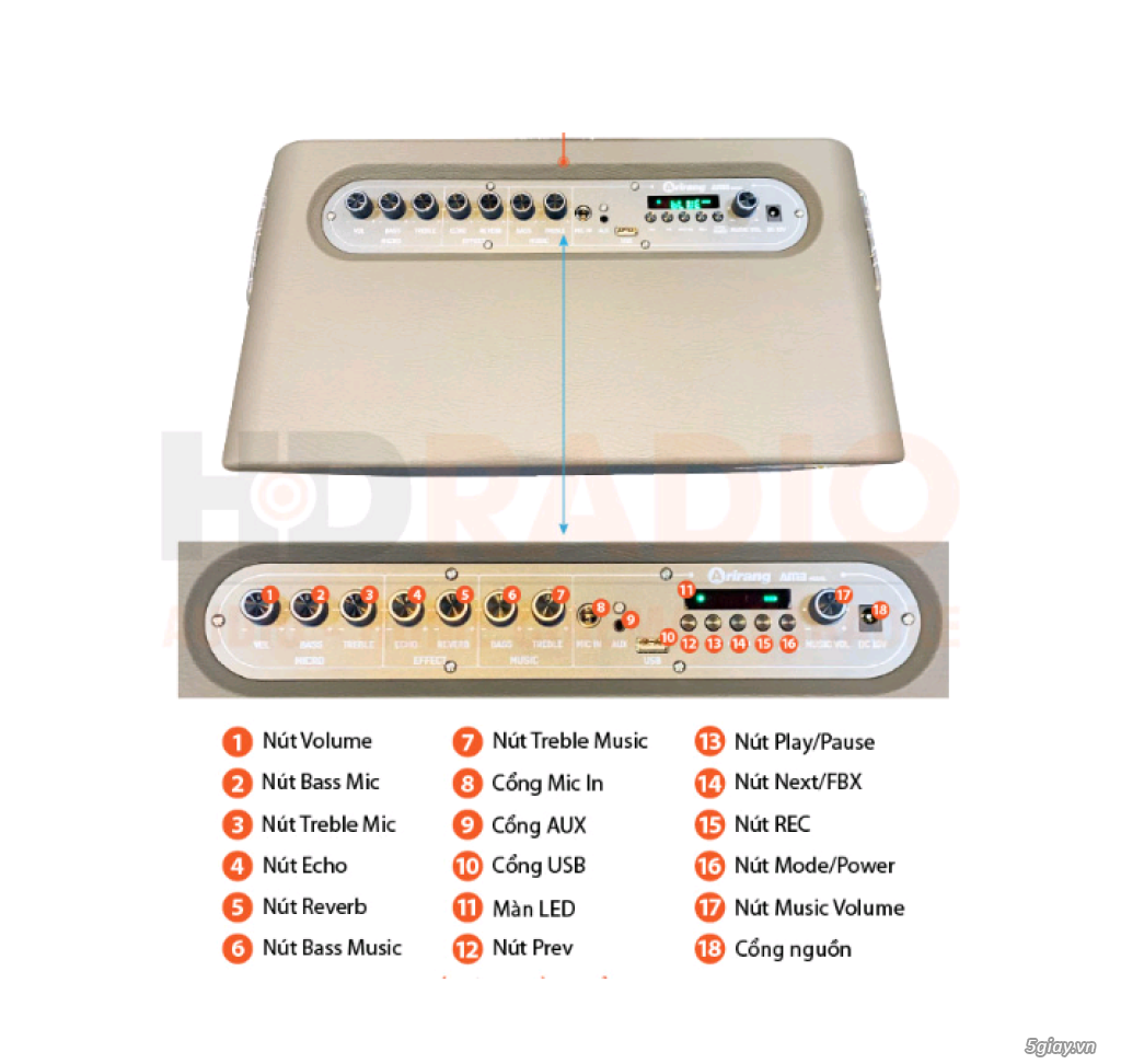 Loa Karaoke xách tay Arirang AM3 giá bán rẻ đặc biệt tại Thủ Đức - 3