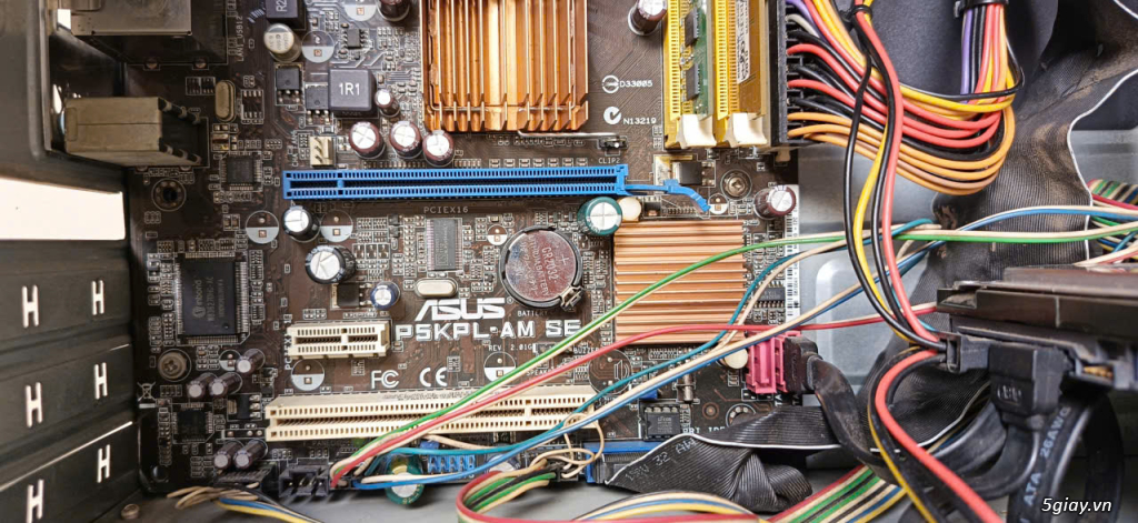 Thùng CPU Mainboard ASUS socket 775, duo core 2.9G, ram 3G - 1