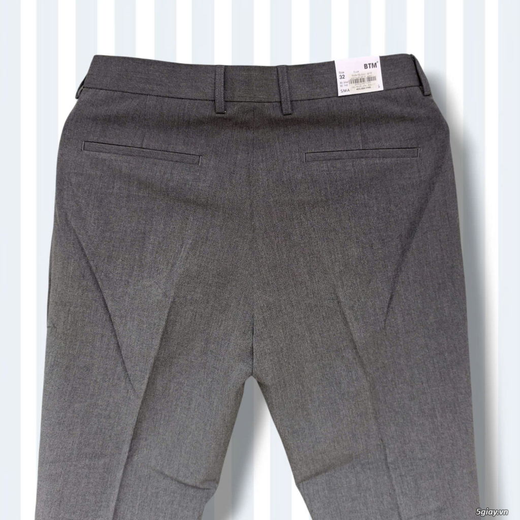 Quần tây BTM công sở màu xám co giãn nhẹ - 3