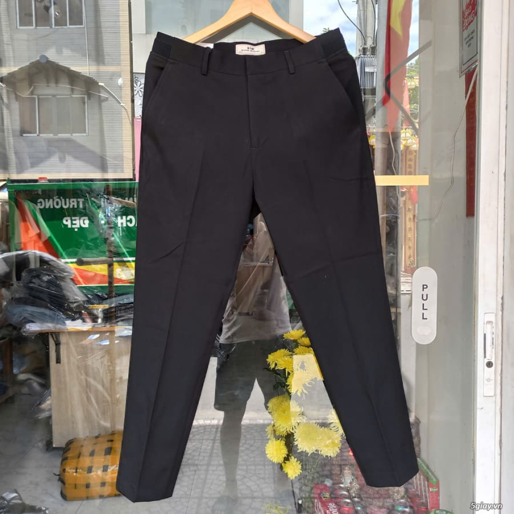 Quần tây BTM công sở màu đen co giãn nhẹ - 2