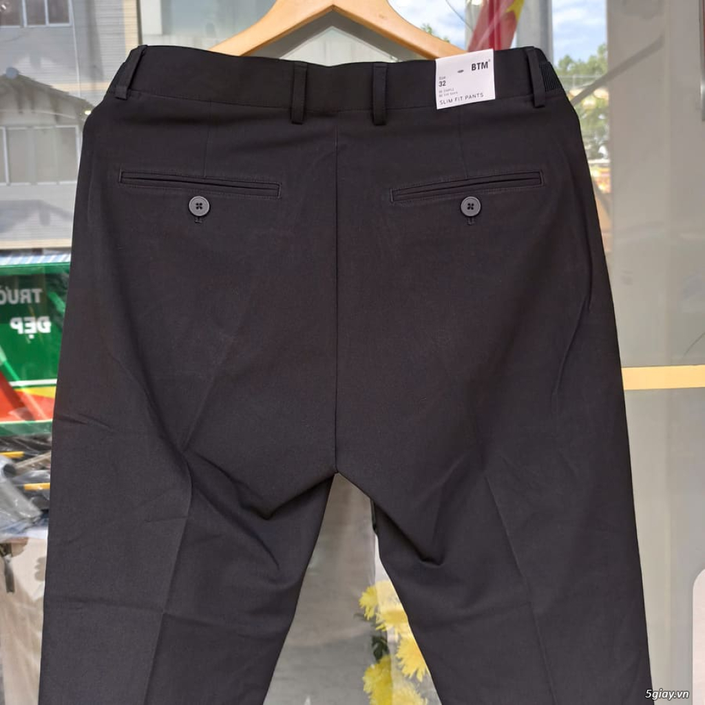 Quần tây BTM công sở màu đen co giãn nhẹ - 1