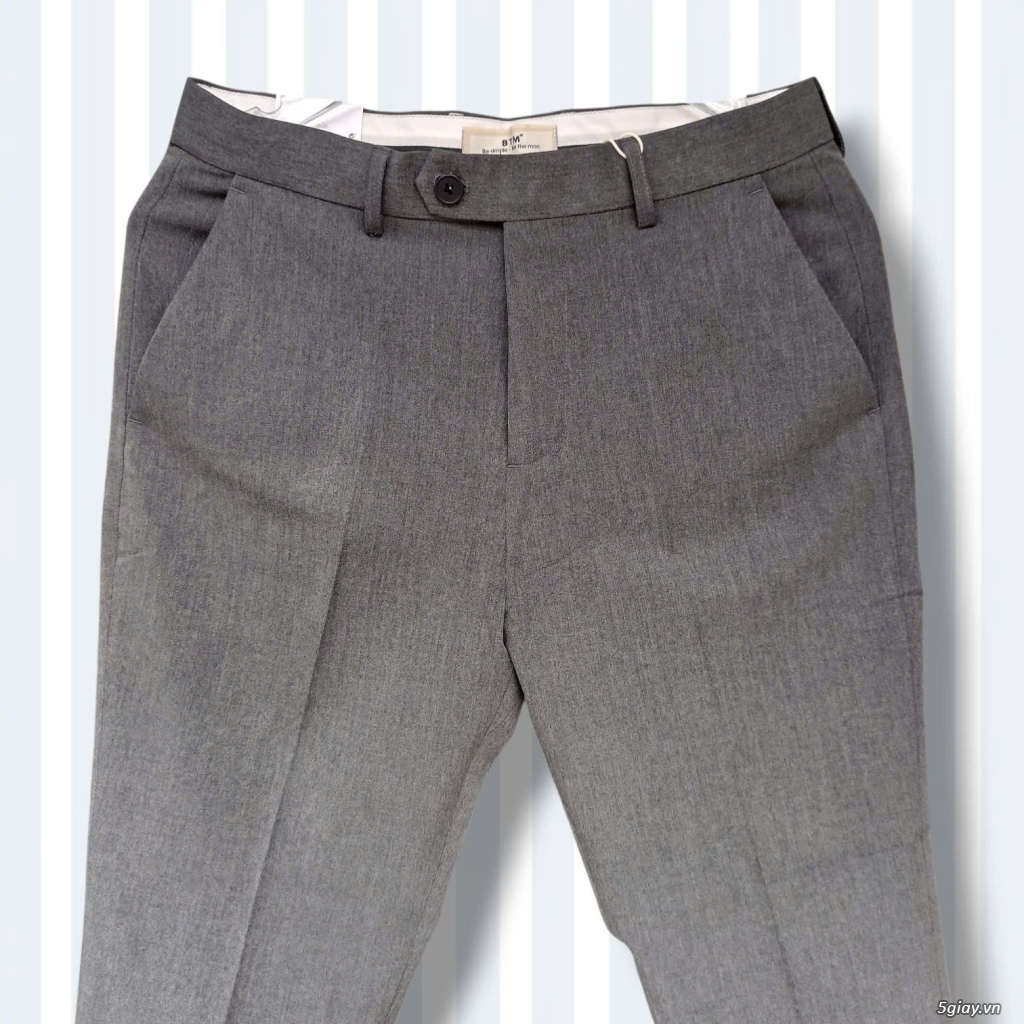 Quần tây BTM công sở màu xám co giãn nhẹ - 2
