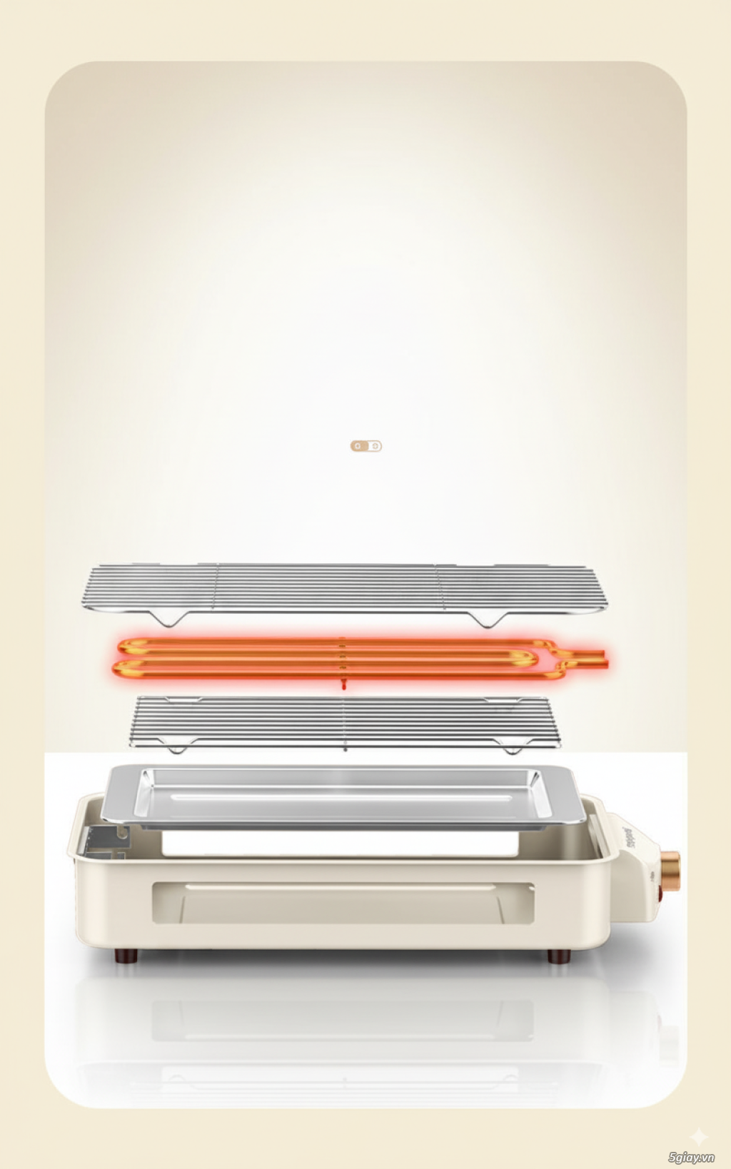 Bếp Nướng Điện Không Khói 2 Tầng TEKYOMI DKS-321 - 12