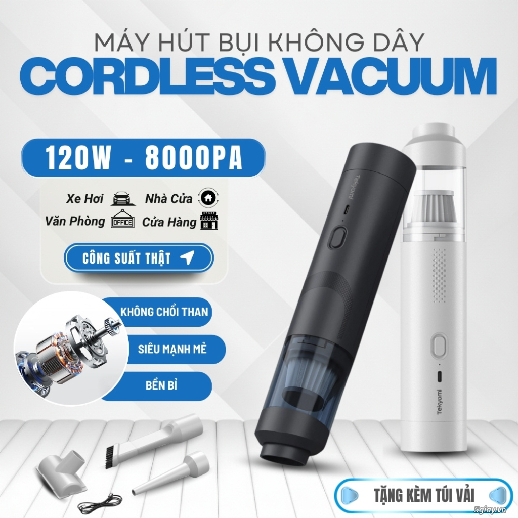 Máy Hút Bụi Cầm Tay Mini TEKYOMI EG-121 - 14