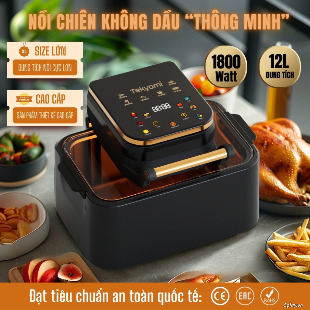 Nồi chiên không dầu TEKYOMI BN-01 - 17