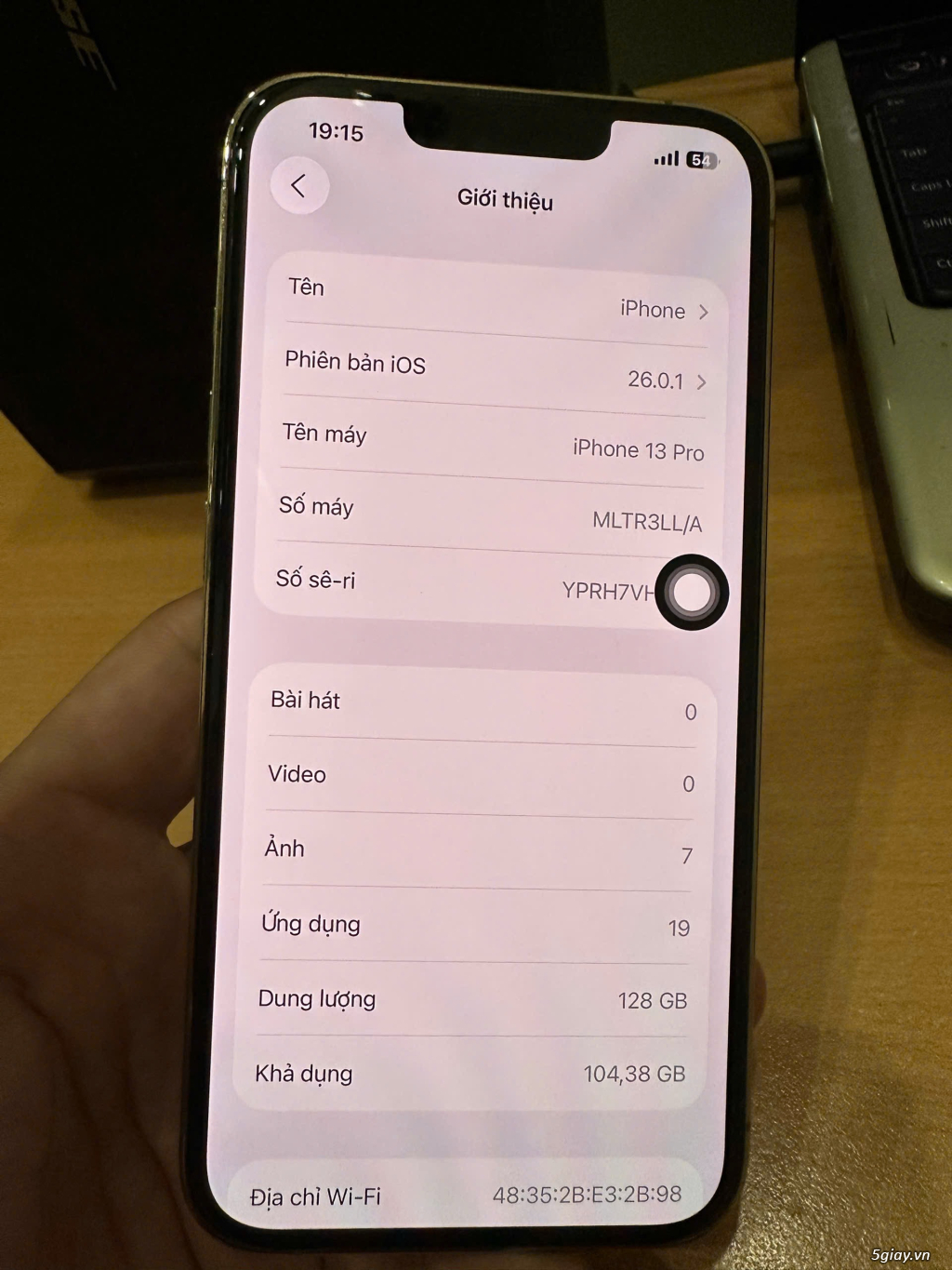 Bán iphone 13 pro 128gb gold quốc tế MỸ full zin 100% - 1