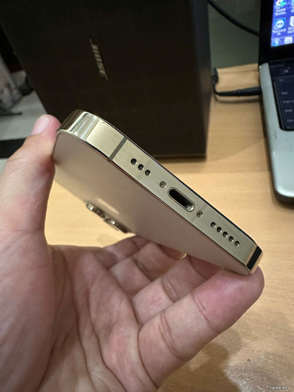 Bán iphone 13 pro 128gb gold quốc tế MỸ full zin 100% - 5