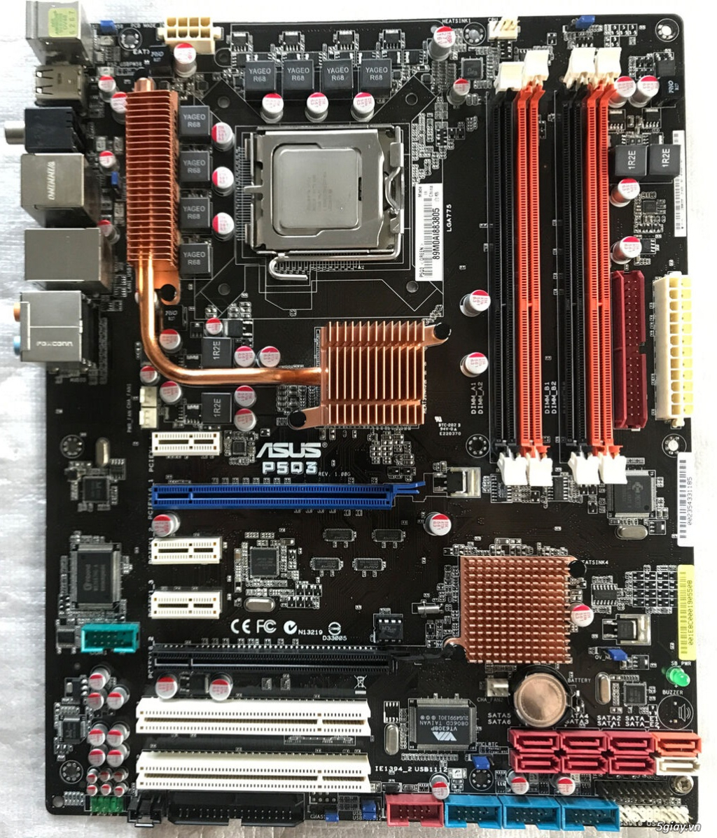 Xác main asus P45 ram 3