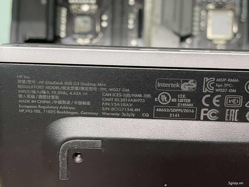 Máy tính văn phòng Tiny HP 800G3 core i5 7500 - 2