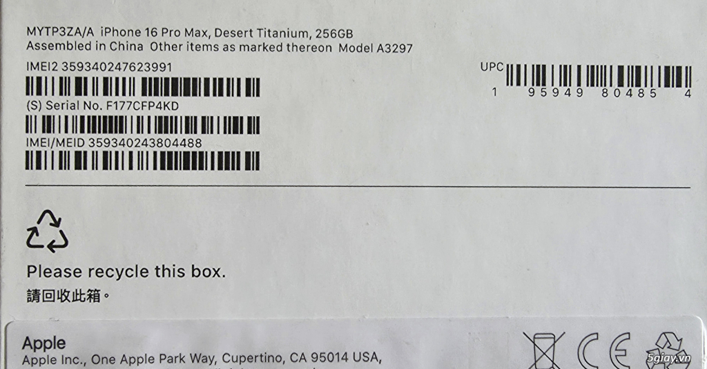 16 Pro max 256G ZA/A Likenew. Full box. Pin 91% ! - 1