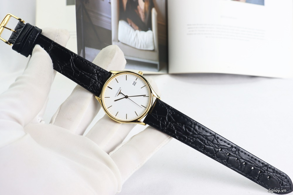 ĐH Nam Dây Da Longines Lyre L4.759.2.12.2 Demi Vàng Size 35mm - 8