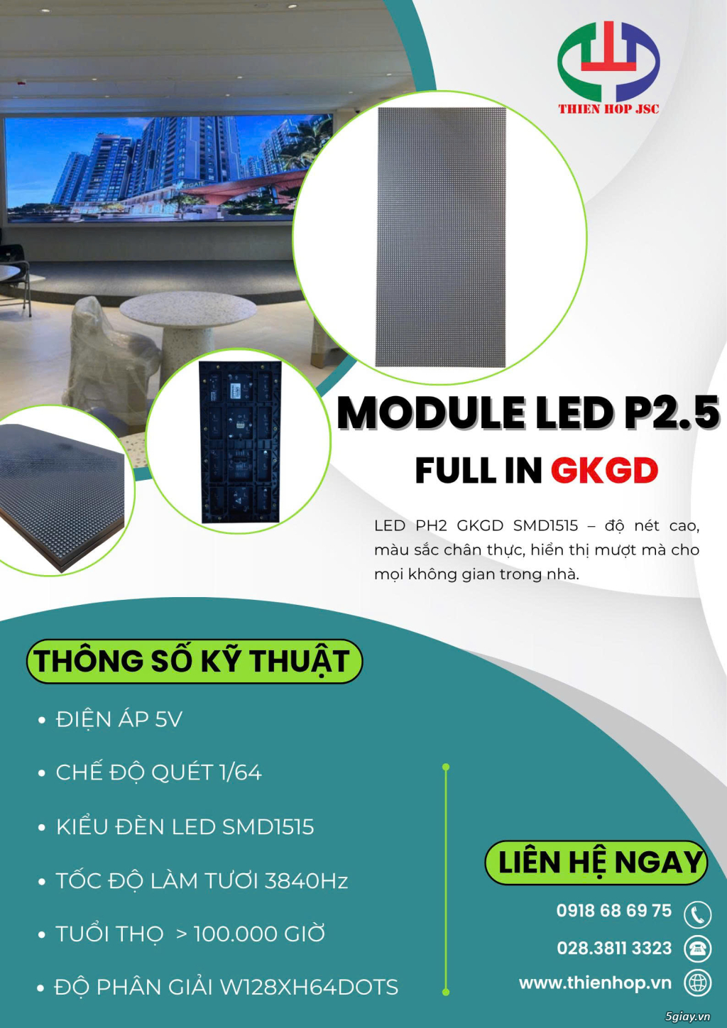 Màn hình Module LED P2.5 GKGD – Giải pháp hiển thị sắc nét - 3