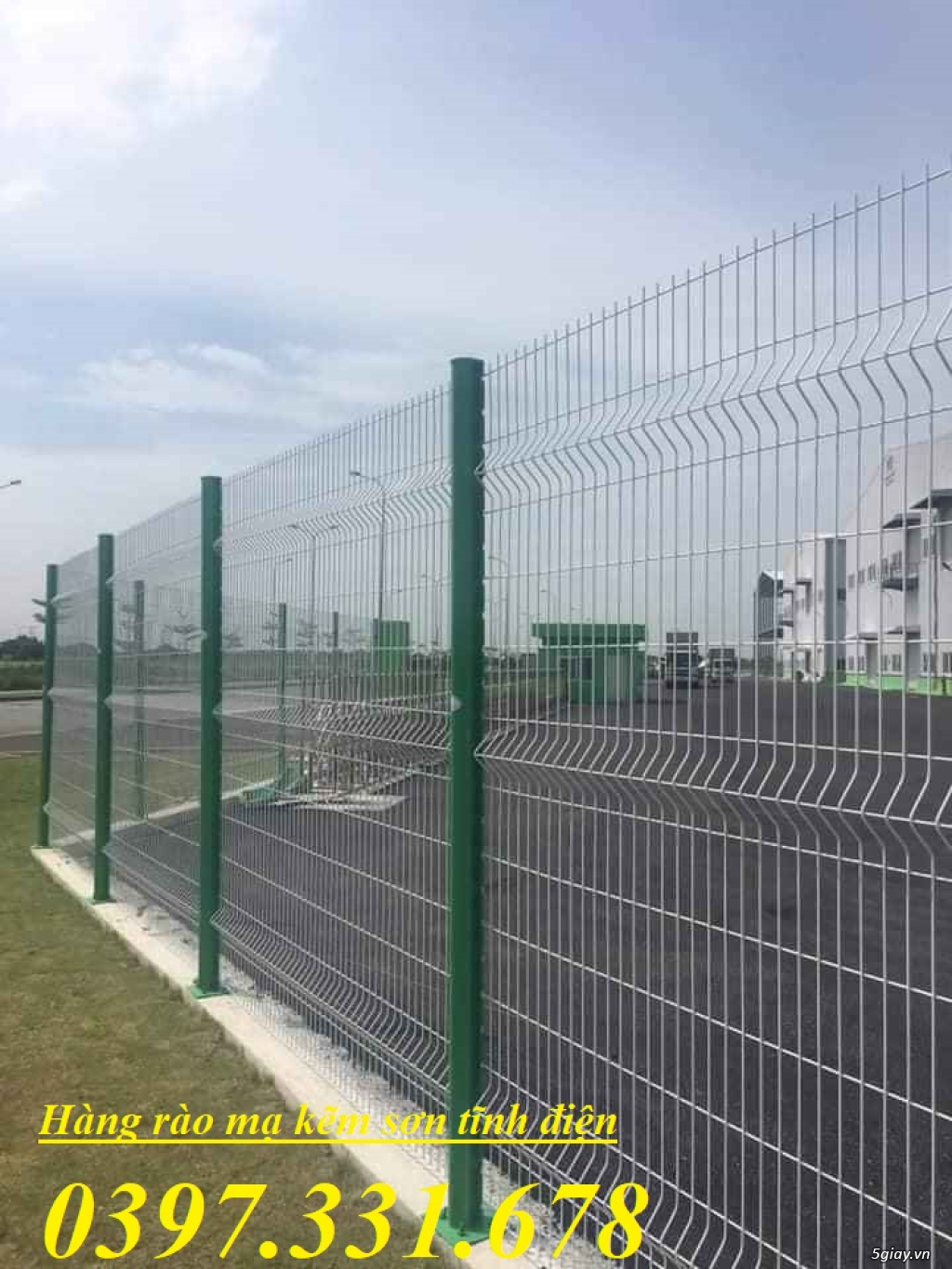 Hàng rào lưới thép sơn tĩnh điện phi 5 ô 50x200mm; Hàng rào lưới thép - 3