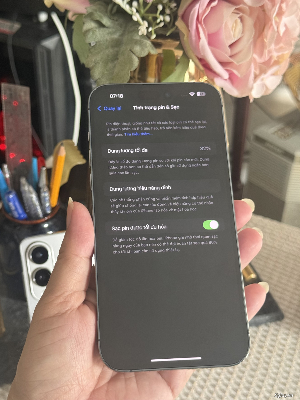 14 Pro max 128G Tím VN. Pin 82%... Zin ! - 4