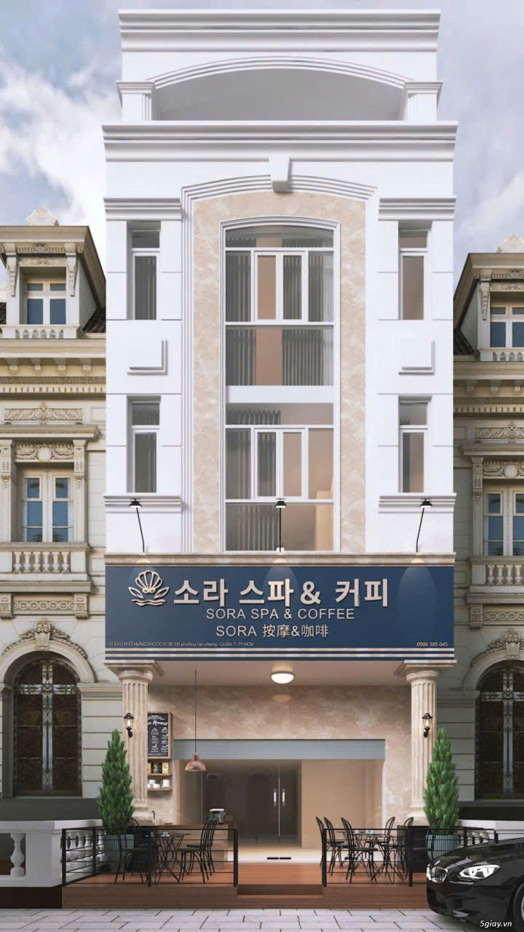 SANG GẤP TIỆM SORA SPA & COFFEE – TRUNG TÂM PHÚ MỸ HƯNG, Q.7