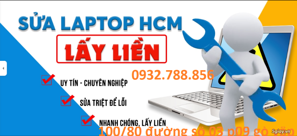 sửa chữa cài đặt máy tính laptop gò vấp giá rẻ