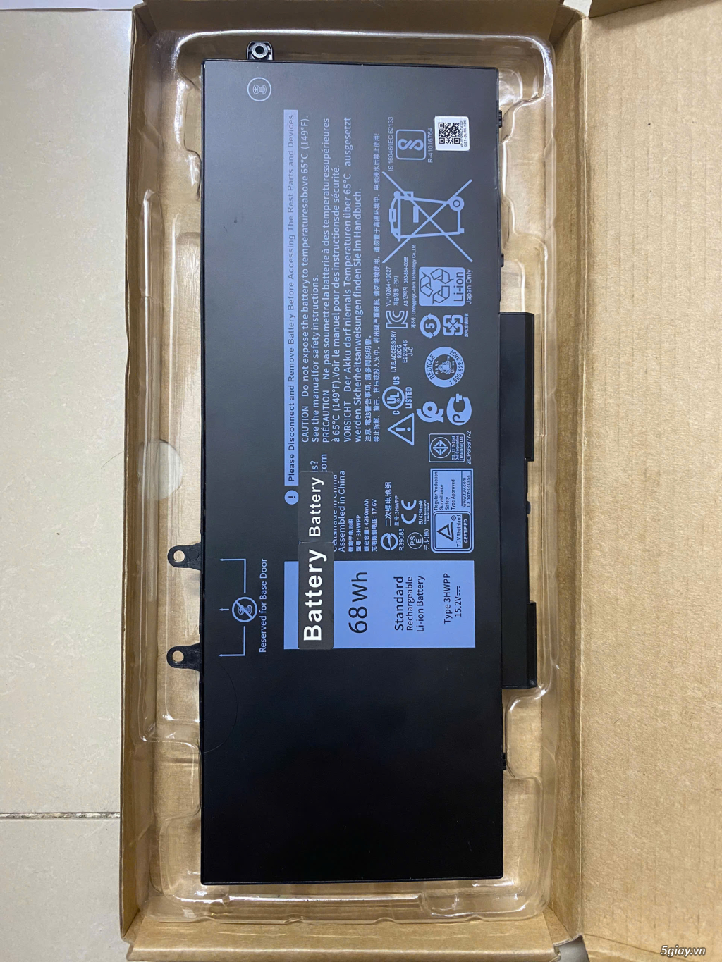 Pin Laptop hàng phụ kiện dùng cho Dell Latitude 5401 (mới 99%) - 1