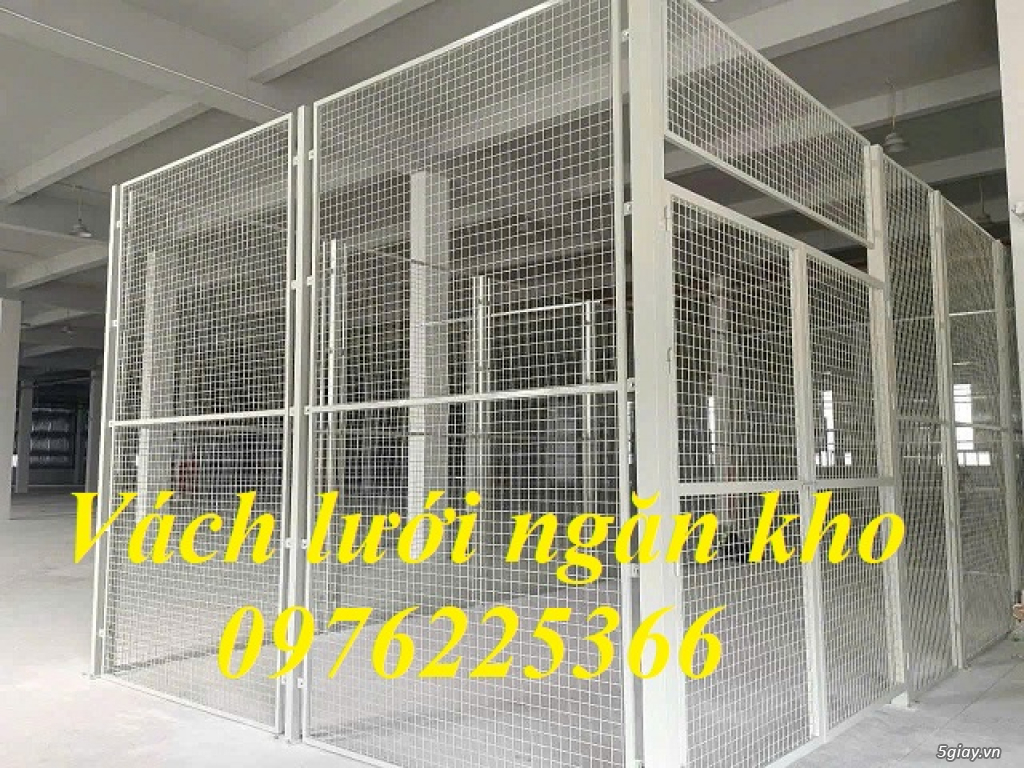 Thi công vách lưới ngăn kho, vách lưới ngăn xưởng, hàng rào nhà máy - 2