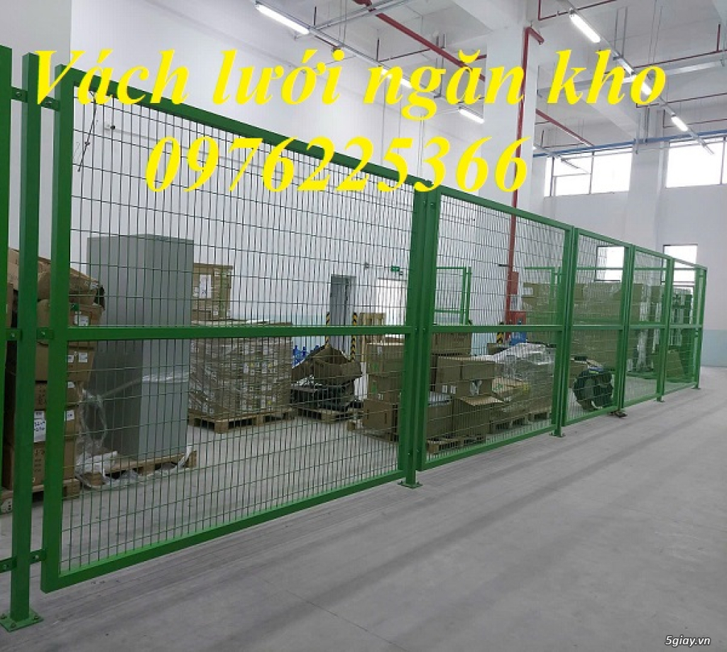 Thi công vách lưới ngăn kho, vách lưới ngăn xưởng, hàng rào nhà máy - 4