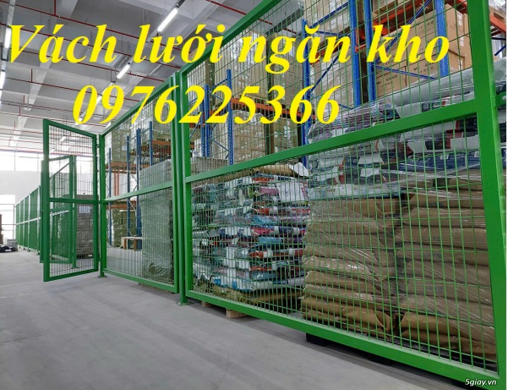 Thi công vách lưới ngăn kho, vách lưới ngăn xưởng, hàng rào nhà máy - 5