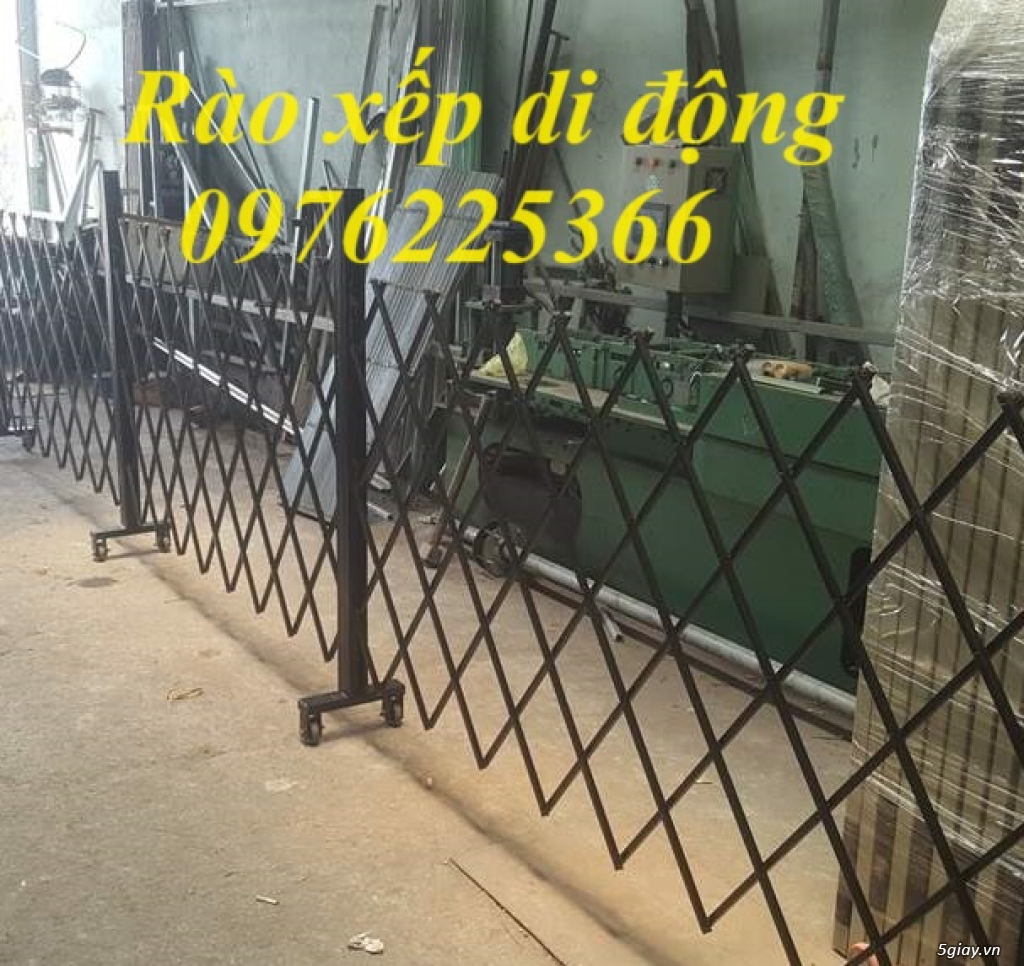 Hàng rào xếp sắt có bánh xe | Hàng rào xếp gọn - 5
