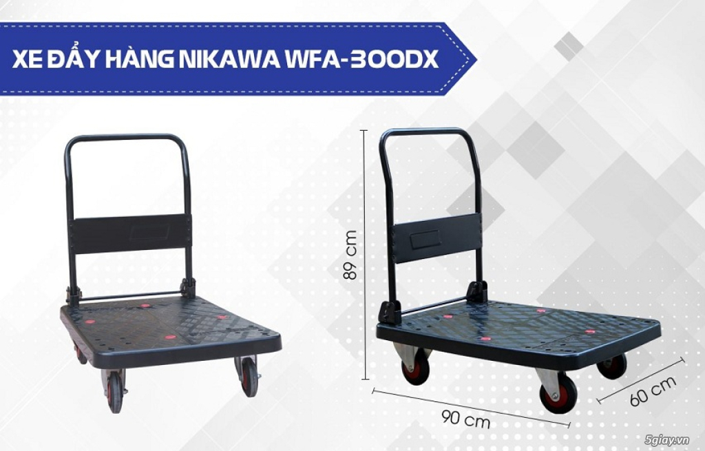 Xe đẩy, Xe đẩy hàng giá rẻ, Xe đẩy hàng Nikawa chính hãng - 10