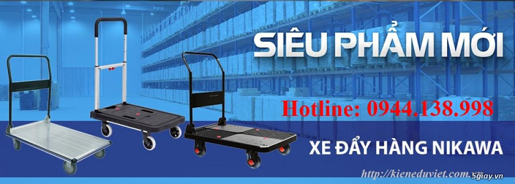 Xe đẩy, Xe đẩy hàng giá rẻ, Xe đẩy hàng Nikawa chính hãng - 4