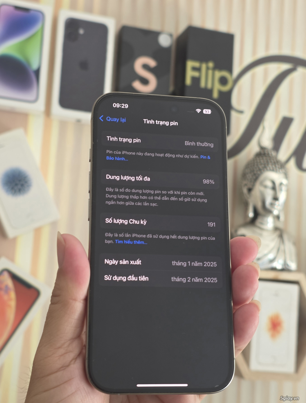 16 Pro 128G Natural VN. Pin 98%. BH 2/2026 - 4