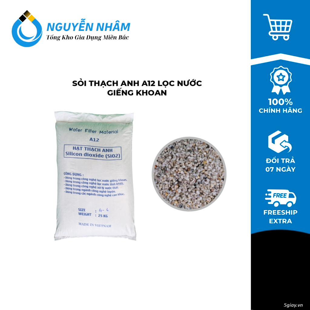Sỏi thạch anh A12 loại C