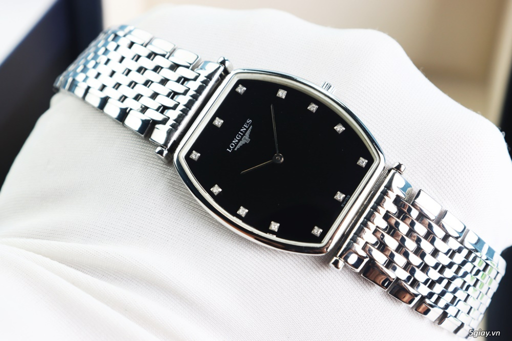 ĐH Nam Longines La Grande L4.705.4.58.6 cọc giờ đính Kim Cương Fullbox - 14