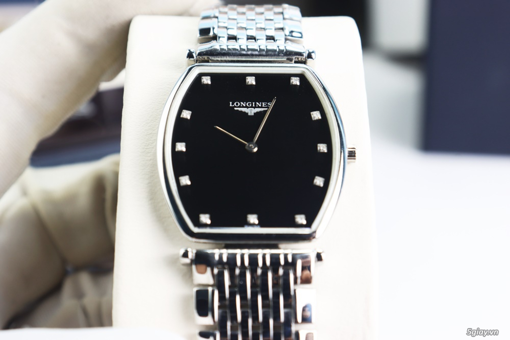 ĐH Nam Longines La Grande L4.705.4.58.6 cọc giờ đính Kim Cương Fullbox - 9