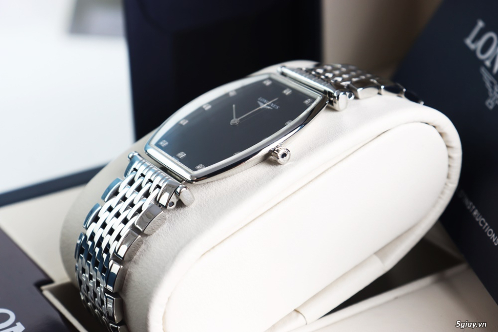 ĐH Nam Longines La Grande L4.705.4.58.6 cọc giờ đính Kim Cương Fullbox - 2