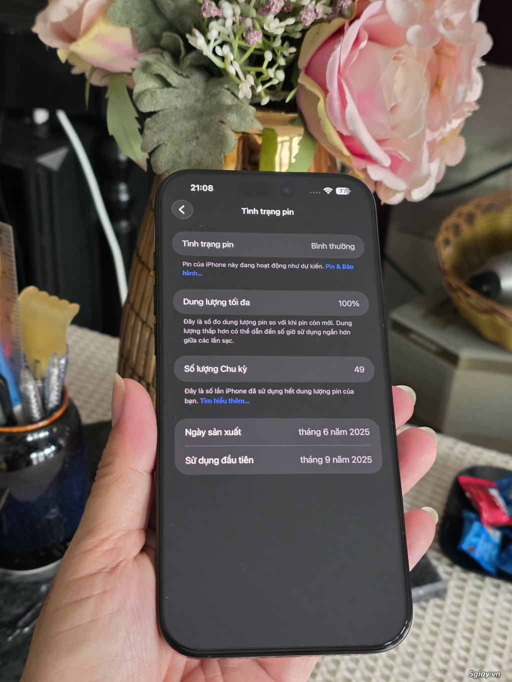 16 Pro max 256G Black VN/A. BH 29/9/2026 - 4