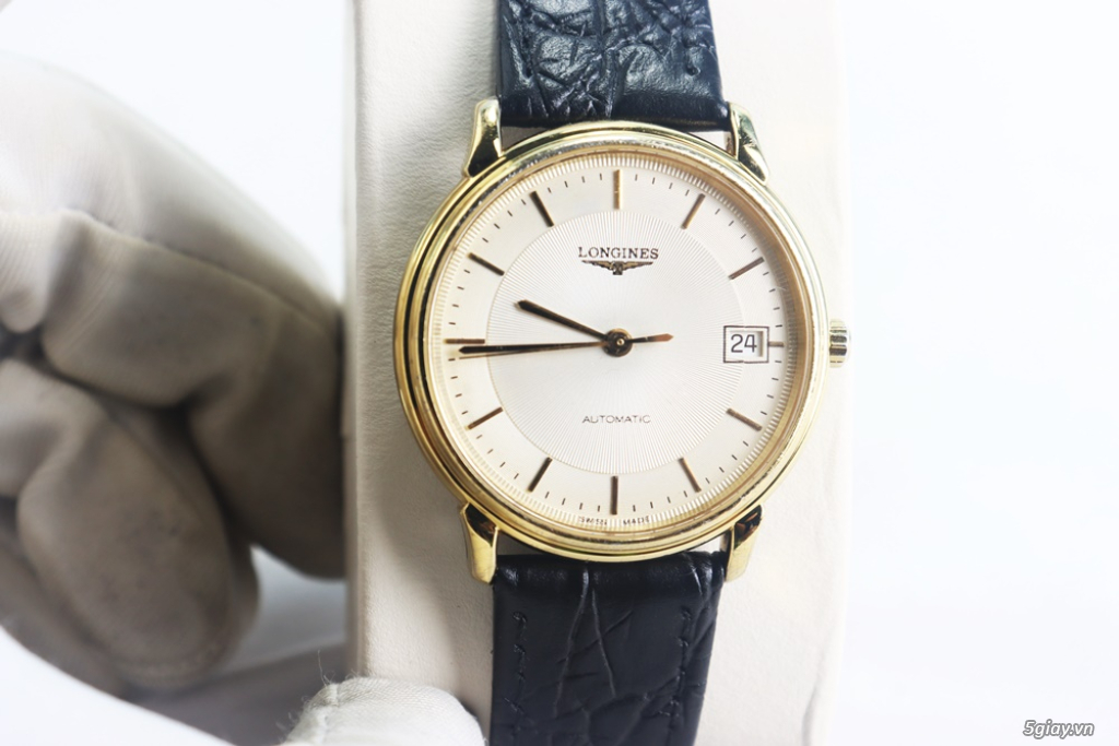 ĐH Nam : Longines Les Grandes L4.678.2 Automatic dây da Demi Vàng - 9