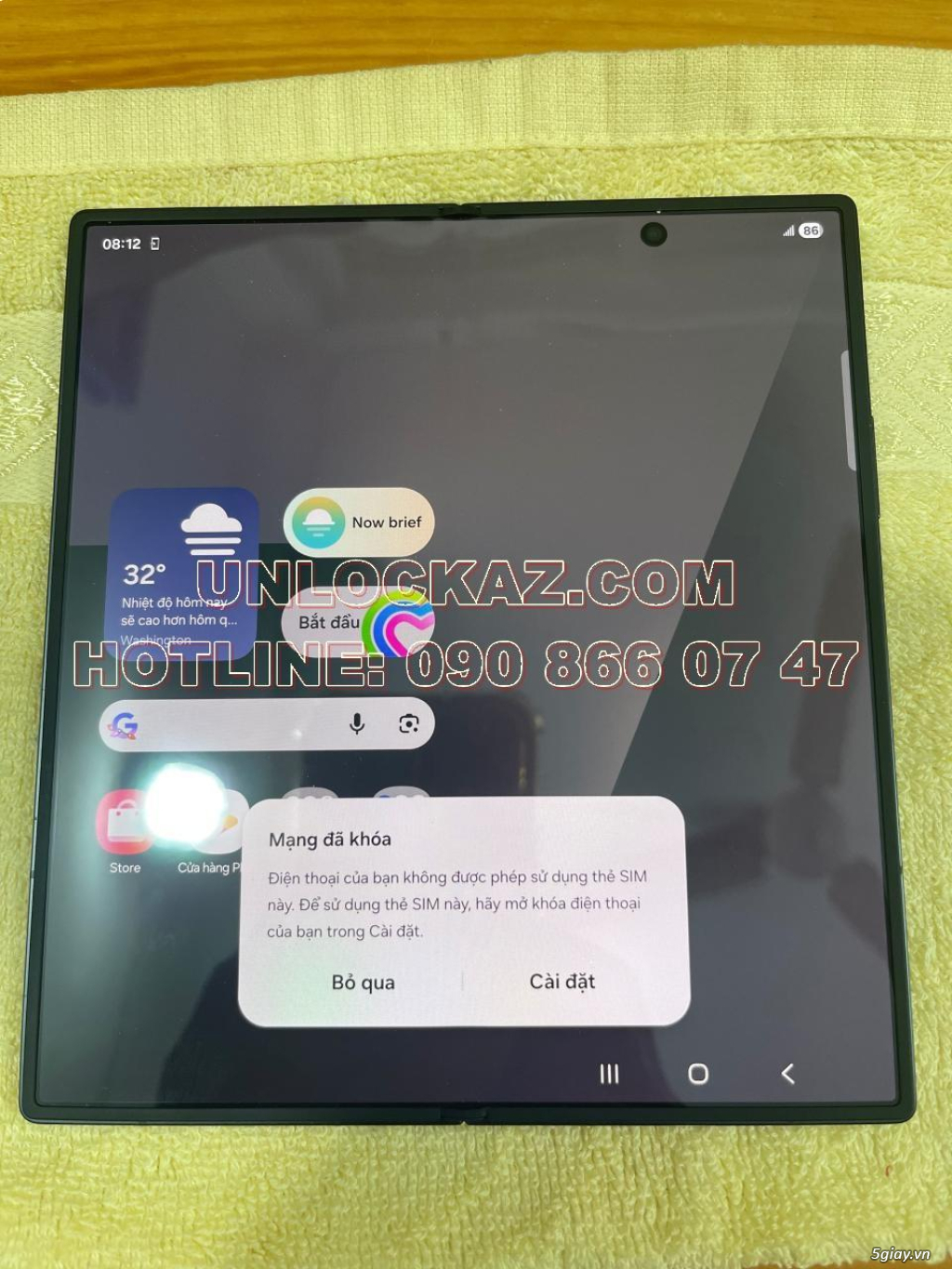 Unlock Samsung Galaxy Z Fold 7, Z Flip 7 lấy liền