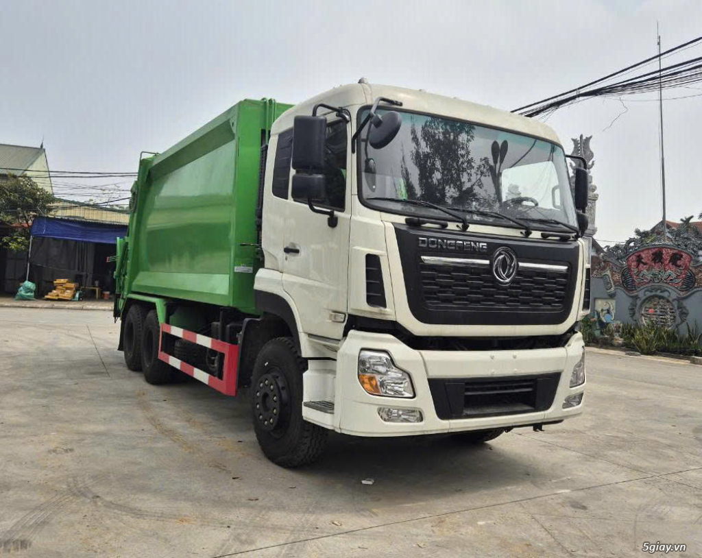 xe cuốn ép rác xe hút chất thải phụ tùng xe chuyên dụng 9- 22 khối - 2