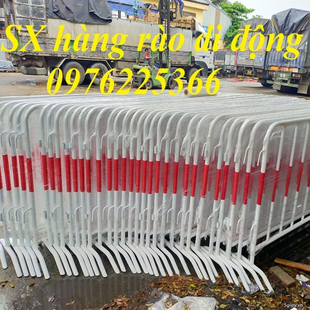 Hàng rào chắn đường, rào chắn lối đi, hàng rào sắt di động - 3