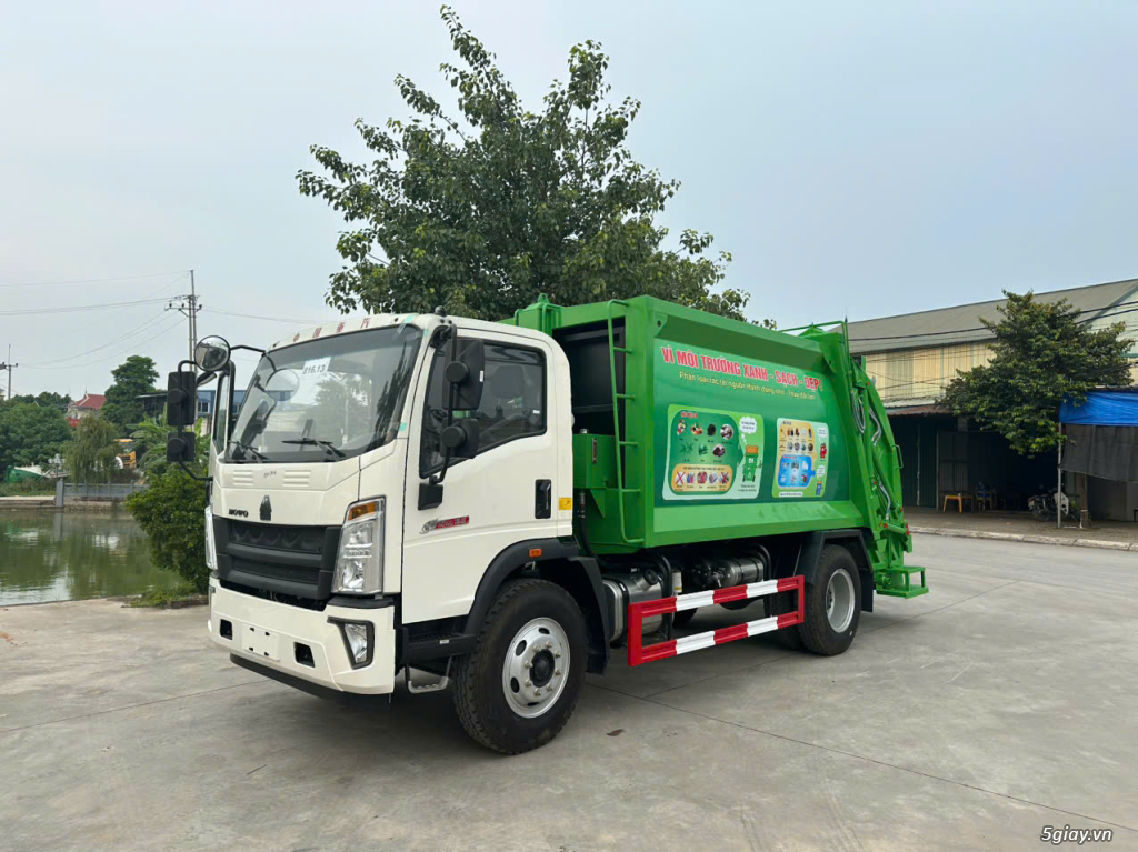 Xe chuyên dụng Xe cuốn ép rác hút chất thải và phụ tùng xe môi trường