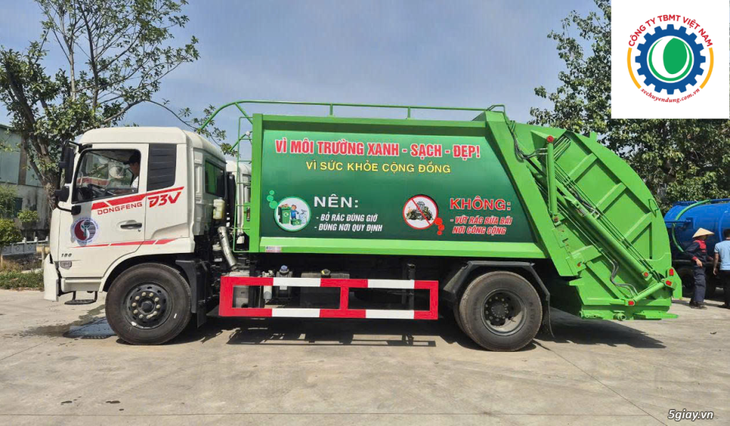 xe cuốn ép rác Dongfeng 14 khối đời 2025 - 1